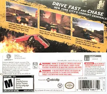 Driver Renegade (Usa) box cover back